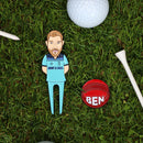 Ben Stokes Golf Divot Tool & Cricket Ball Marker Gift Set