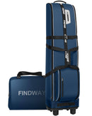 Findway Waterproof Golf Travel Bag with Wheels – Blue