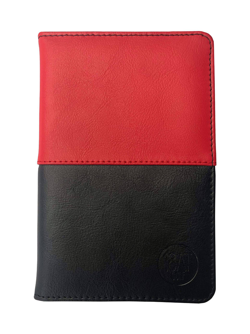 18AT Golf Leather Scorecard Holder, Pocket Sized with Pencil. Designed to Fit All Scorecards