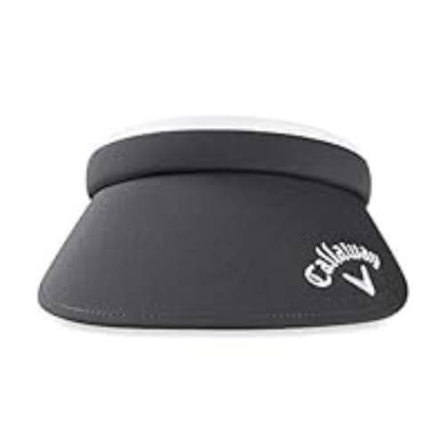 CALLAWAY Unisex Headwear 2020 Women's Clip Visor, Osfm, Charcoal, Charcoal/White - Golf Gift