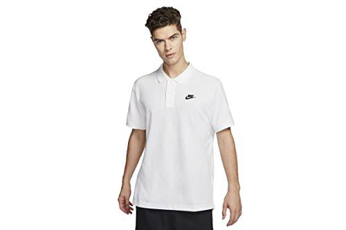 Nike NSW CE Polo Matchup PQ Polo Shirt - White/(Black), M - Golf Gift