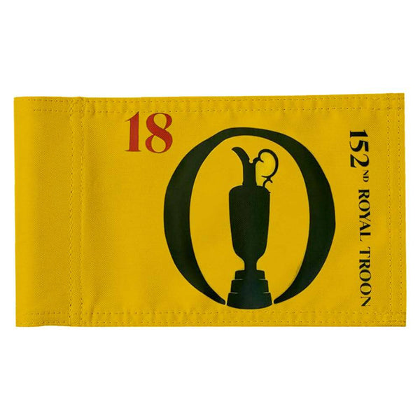 2BUT British Open 2024 Golf Pin Flag Practic Putting Green Golf Flag For Backyard Garden Double-Sewn 600D Nylon Miniature Pin Flag Regulation Tube Flag(20"x13")