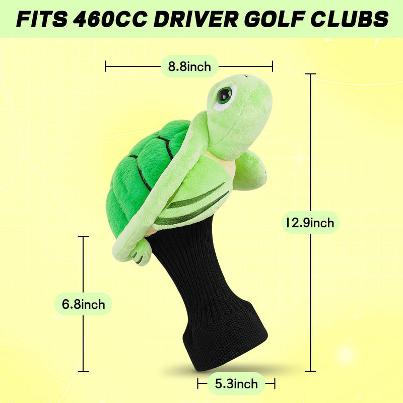 Turtles Driver Headcover Animals Plush Golf Club Head Cover Gifts for Men Women