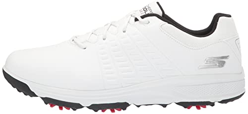 Skechers Men's Torque Waterproof Golf Shoe Golf Shoe, Suela Blanco Black, 8 UK - Golf Gift