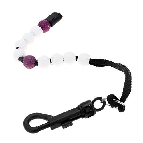 MUXSAM 1 Piece Golf Beads Stroke Counter Nylon Plastic 34cm Purple - Golf Gift