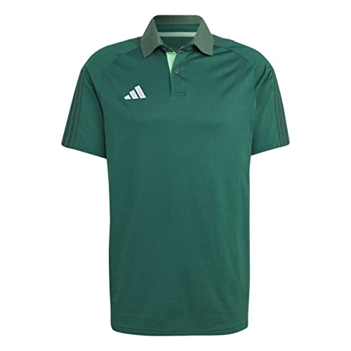 adidas Men's Polo Shirt (Short Sleeve) Tiro 23 Competition Polo Shirt, Drkgrn/Beamgr, HU1345, Size L - Golf Gift