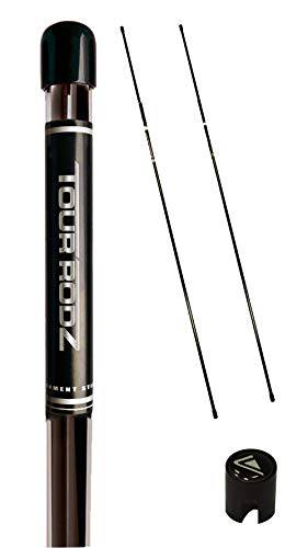 Longridge Golf Practice Aid Tour Rodz Alignment Sticks Black - Golf Gift