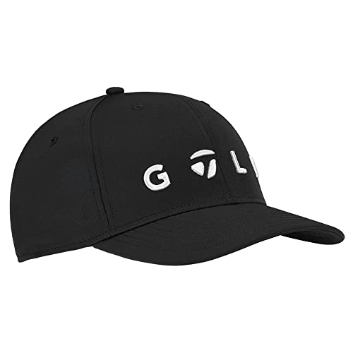 TaylorMade Men's Tm Golf Logo Cap, Black, One Size UK - Golf Gift