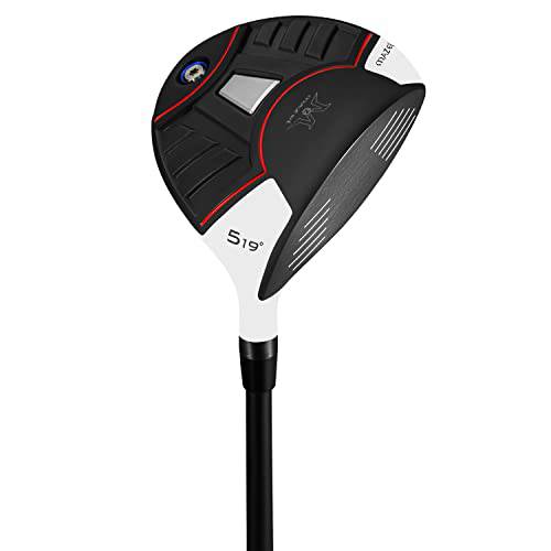 MAZEL Golf Fairway Woods 3 or 5, Titanium Golf Club 15 or 18 Degrees 44 Inches Right Handed Graphite Shaft (18, Degrees) - Golf Gift