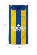 Leeds Retro Golf Towel – 1994 Away Design - Personalised