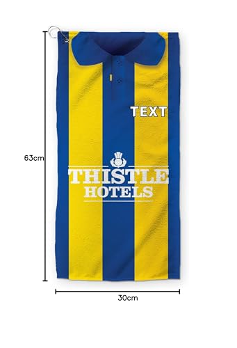 Leeds Retro Golf Towel – 1994 Away Design - Personalised
