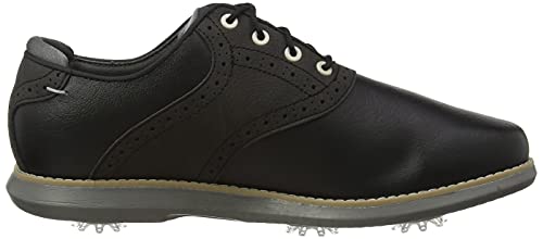 FootJoy FJ Traditions Women's Golf Shoes, Size UK 7 Wide, Black - Golf Gift