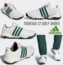 adidas Men's Tour360 22 Boost Golf Shoes White/Shadow Green GY4541 Men's UK 7 - Golf Gift