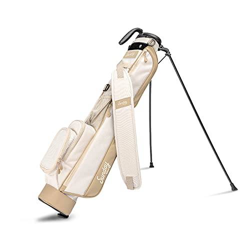 Sunday Golf Loma Bag - Lightweight Golf Bag with Strap and Stand – Easy to Carry Pitch n Putt Golf Bag – Par 3 and Executive Courses, 31 Inches Tall (Toasted Almond) - Golf Gift