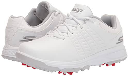 Skechers Women's Go Jasmine Spiked Waterproof Golf Shoe, White, 5.5 UK - Golf Gift