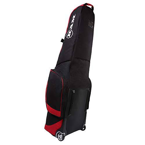 Ram FX Golf Travel Cover Deluxe Padded Wheeled Flight Bag Black/Red - Golf Gift