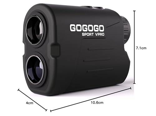 Gogogo Sport Vpro Golf Range Finder, 1000Yards Laser Golf Rangefinder with Ultra Clear Lens, 6X Magnification, Pin-Seeker & Flag-Lock & Pulse Vibration, Class 1 GS03 - Golf Gift