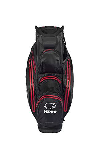 100% Waterproof GUARANTEED HiPPO Golf Cart Bag 2022 New model Stock Black/Red - Golf Gift