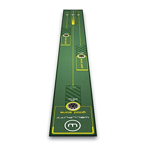 WELLPUTT - Golf Training Putting Mat - 3m Start 2.0 - Golf Gift