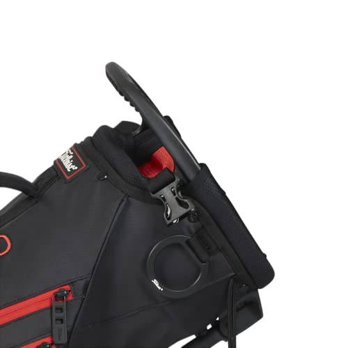 Titleist Premium Carry Golf Bag, Black/Black/Red - Golf Gift