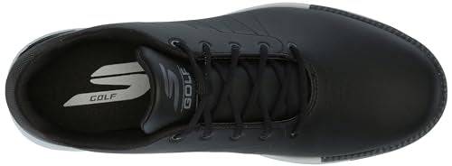 Skechers Men's Tempo Spikeless Waterproof Lightweight Golf Shoe Sneaker, Black/Grey, 9.5 - Golf Gift