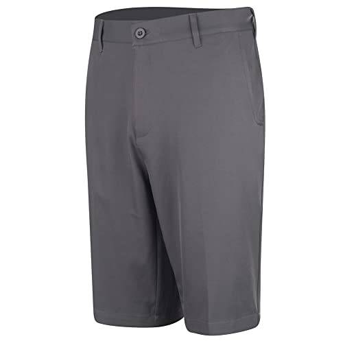 Island GREEN Men's Tour Breathable Golf Shorts, Charcoal, 38W - Golf Gift