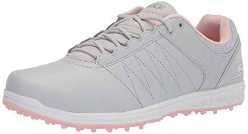 Skechers Women's Go Pivot Spikeless Golf Shoe, Light Grey Pink, 5 UK - Golf Gift