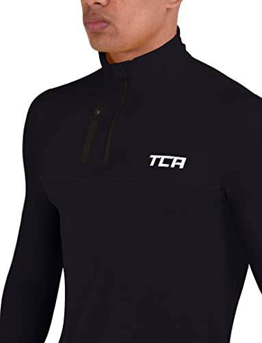 TCA Fusion Gym Tops for Men Training Long Sleeve Running Top Men Gym Clothes - Sandstorm, M - Golf Gift