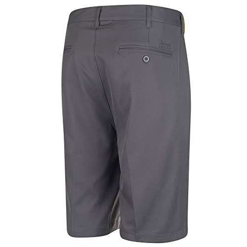 Island GREEN Men's Tour Breathable Golf Shorts, Charcoal, 38W - Golf Gift