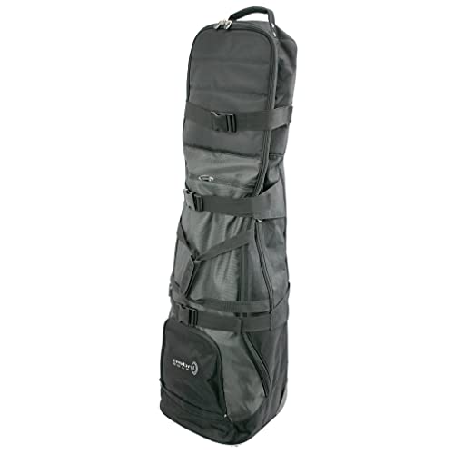 Asbri Golf Tech Deluxe Voyager Travel Cover and Flight Bag - Black/Silver, FB-DEL - Golf Gift