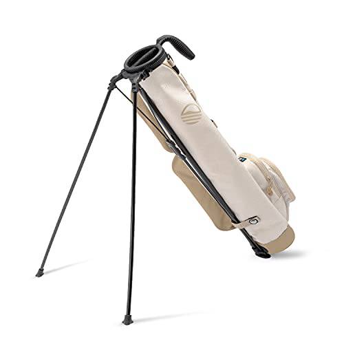 Sunday Golf Loma Bag - Lightweight Golf Bag with Strap and Stand – Easy to Carry Pitch n Putt Golf Bag – Par 3 and Executive Courses, 31 Inches Tall (Toasted Almond) - Golf Gift