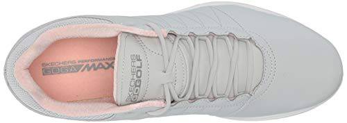 Skechers Women's Go Pivot Spikeless Golf Shoe, Light Grey Pink, 5 UK - Golf Gift