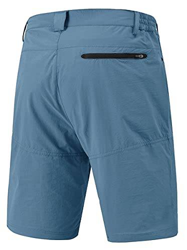 Rdruko Men's Cargo Shorts Quick Dry Lightweight Work Golf Casual Outdoor Shorts 5 Pockets, Dusty Blue, 32 - Golf Gift