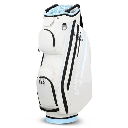 Callaway Golf Chev 14+ Cart Bag 2024, Silver - Golf Gift