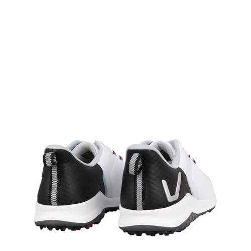 Slazenger Mens V Series Spiked Golf Shoes White/Black 9 - Golf Gift