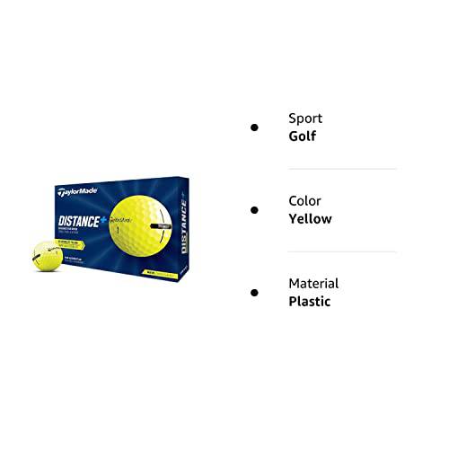 TaylorMade 2021 Yellow Distance+ Golf Balls - Golf Gift