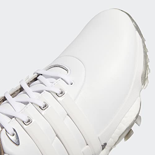 adidas Men's TOUR360 22 Golf Shoes, Footwear White/Footwear White/Silver Metallic, 15 - Golf Gift