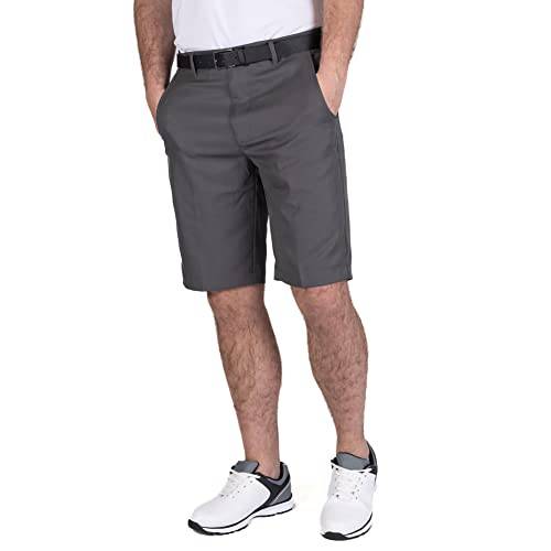 Island GREEN Men's Tour Breathable Golf Shorts, Charcoal, 38W - Golf Gift