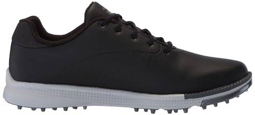 Skechers Men's Tempo Spikeless Waterproof Lightweight Golf Shoe Sneaker, Black/Grey, 9.5 - Golf Gift