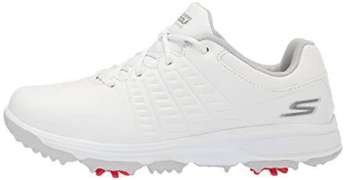 Skechers Women's Go Jasmine Spiked Waterproof Golf Shoe, White, 5.5 UK - Golf Gift