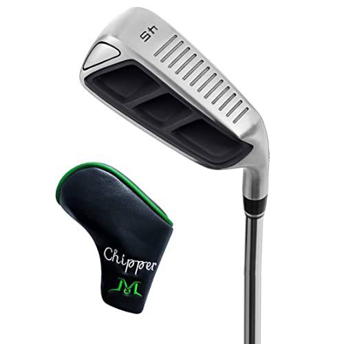 MAZEL Golf Chipper Club for Men Black Head,Golf Wedge 35,45,55,60 Degree,Right & Left Handed,35 Inch (45 Degrees, Right) - Golf Gift