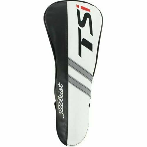 Titleist New Golf TSi Driver Headcover Leather Cover - Black White Red - Golf Gift