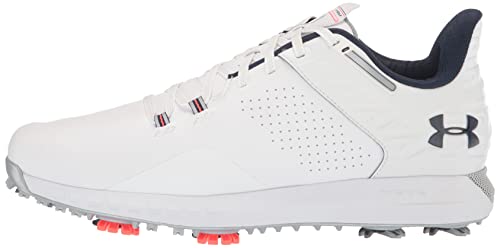 Under Armour Men's HOVR Drive 2 Golf Shoe, White (100)/Academy Blue Blue, 9 UK Wide - Golf Gift