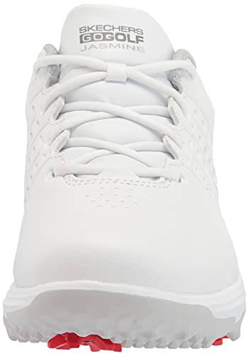 Skechers Women's Go Jasmine Spiked Waterproof Golf Shoe, White, 5.5 UK - Golf Gift