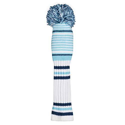 Callaway Golf Pom Pom Hybrid Headcover 2020,White/Light Blue/Navy - Golf Gift