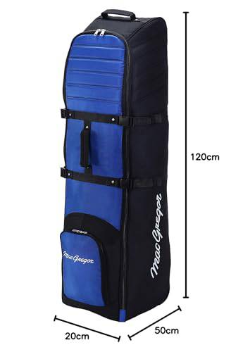 MACGREGOR Unisex's VIP II Travel Cover, Black/Royal, One Size, MACTC004 - Golf Gift