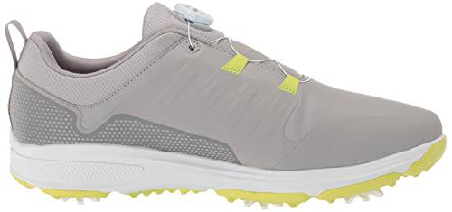 Skechers Men's Torque Twist Waterproof Golf Shoe, Gray/Yellow, 10 - Golf Gift