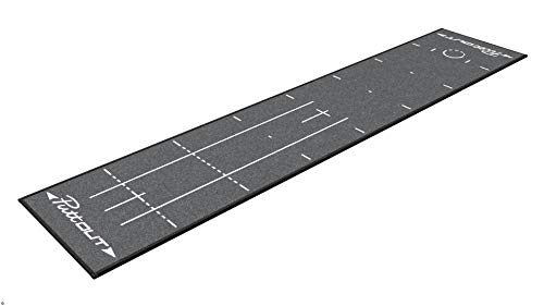 PuttOut Pro Golf Putting Mat - Perfect Your Putting, Grey, 240 x 50 cm - Golf Gift