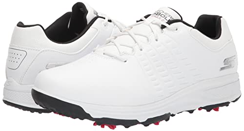 Skechers Men's Torque Waterproof Golf Shoe Golf Shoe, Suela Blanco Black, 8 UK - Golf Gift