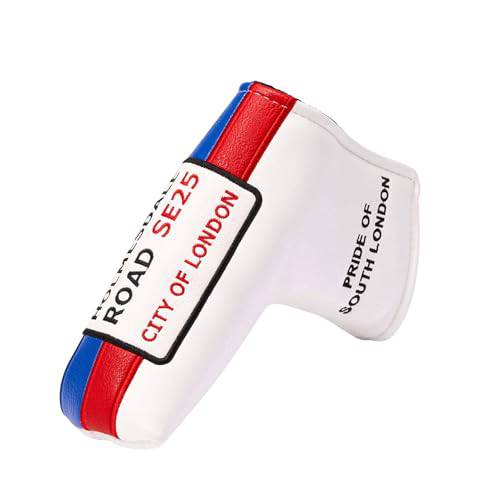 Caddy Club Golf – Crystal Palace Holmesdale Road Regular Putter Cover – Classic Football Club Designs – Premium Stitching, Durable Lining - Golf Gift